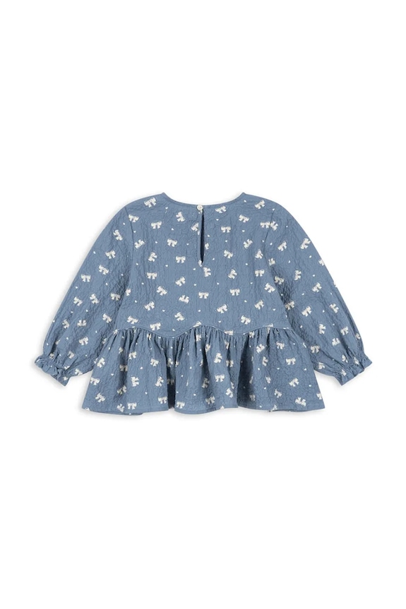 Otroška Majica Konges Sløjd VIDA BLOUSE GOTS KS104032.9BYA modra AW25