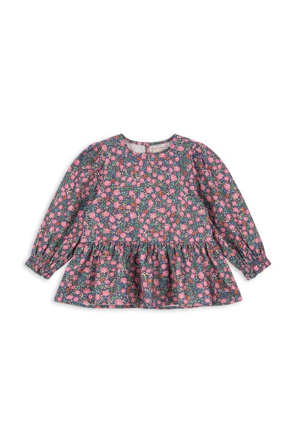 Дитяча блузка Konges Sløjd CIANNA BLOUSE GOTS довгий барвистий KS103754.9BYA
