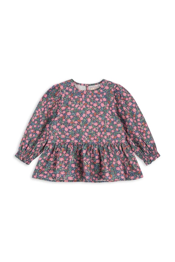 Дитяча блузка Konges Sløjd CIANNA BLOUSE GOTS довгий барвистий KS103754.9BYA