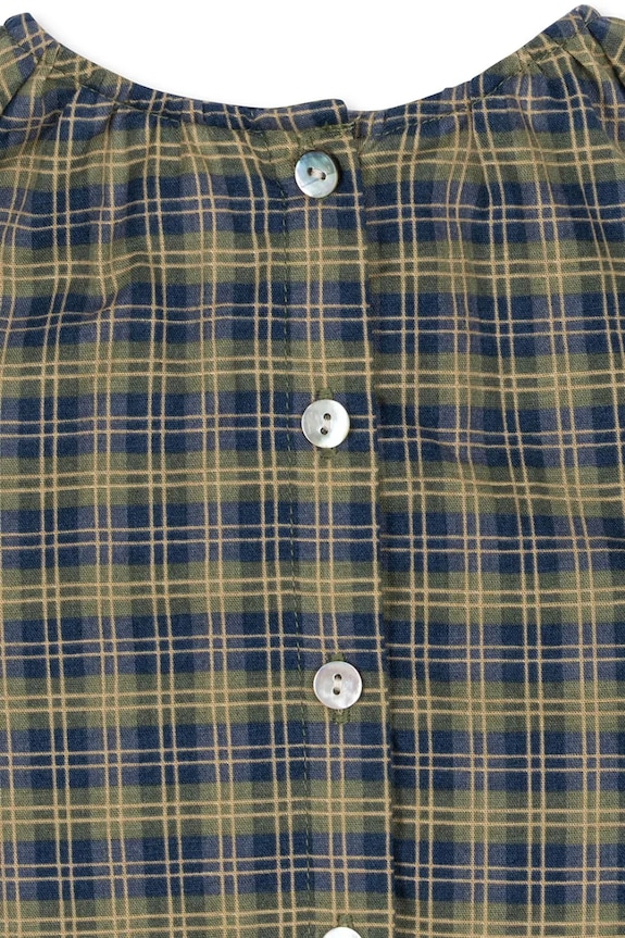 Девочка Детская блузка Konges Sløjd TERRE BLOUSE GOTS KS104011.9BYA бирюзовый