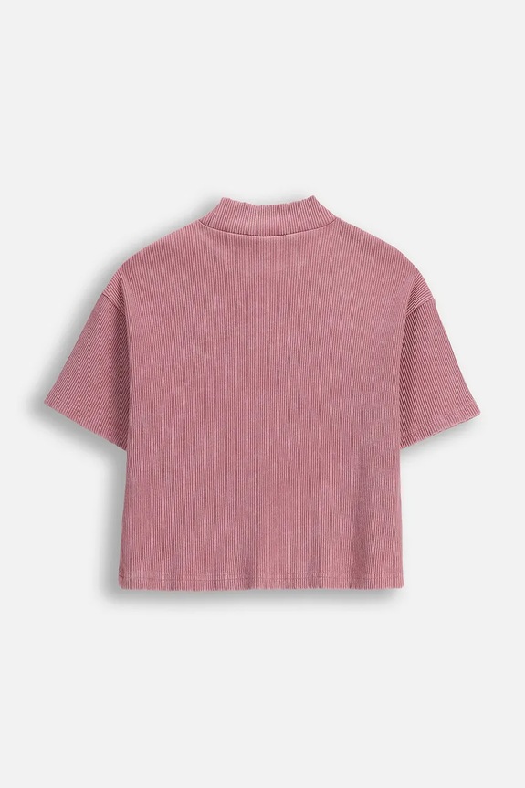 Deklice Otroška majica z bombažem Coccodrillo ZC5143901CGJ roza