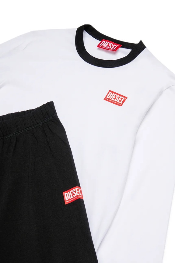 Dečki Otroška pižama Diesel UNPER PYJAMA J02503 črna