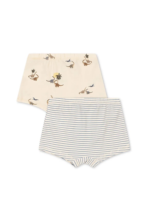 Konges Sløjd boxeri copii BASIC 2 PACK BOY BOXERS GOTS 2-pack KS103693.9BYA bej AW25