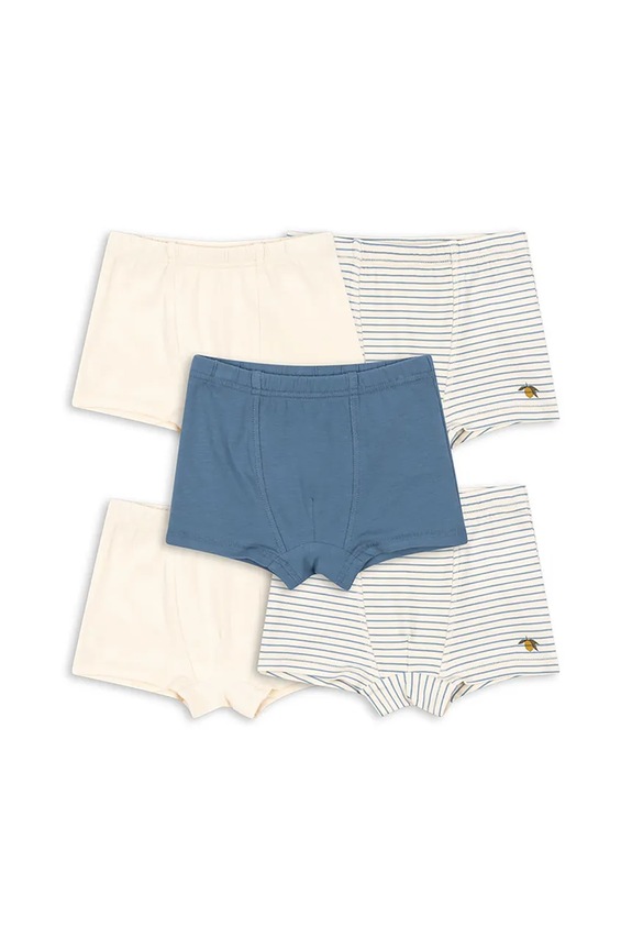 Konges Sløjd boxeri copii BASIC 5 PACK BOY BOXERS GOTS 5-pack uni bej KS103698.9BYA
