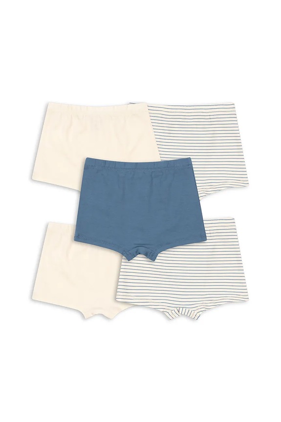 Konges Sløjd boxeri copii BASIC 5 PACK BOY BOXERS GOTS 5-pack KS103698.9BYA bej AW25