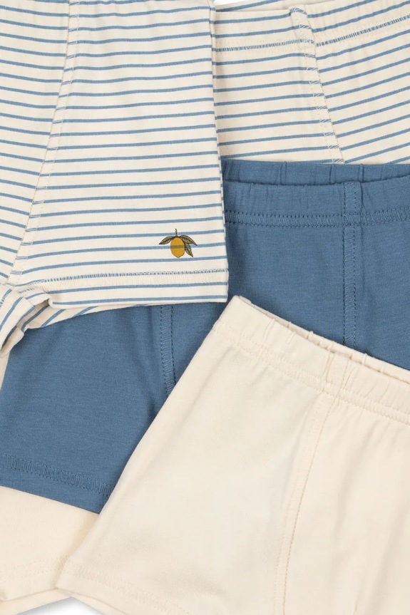 Băieți Konges Sløjd boxeri copii BASIC 5 PACK BOY BOXERS GOTS 5-pack KS103698.9BYA bej