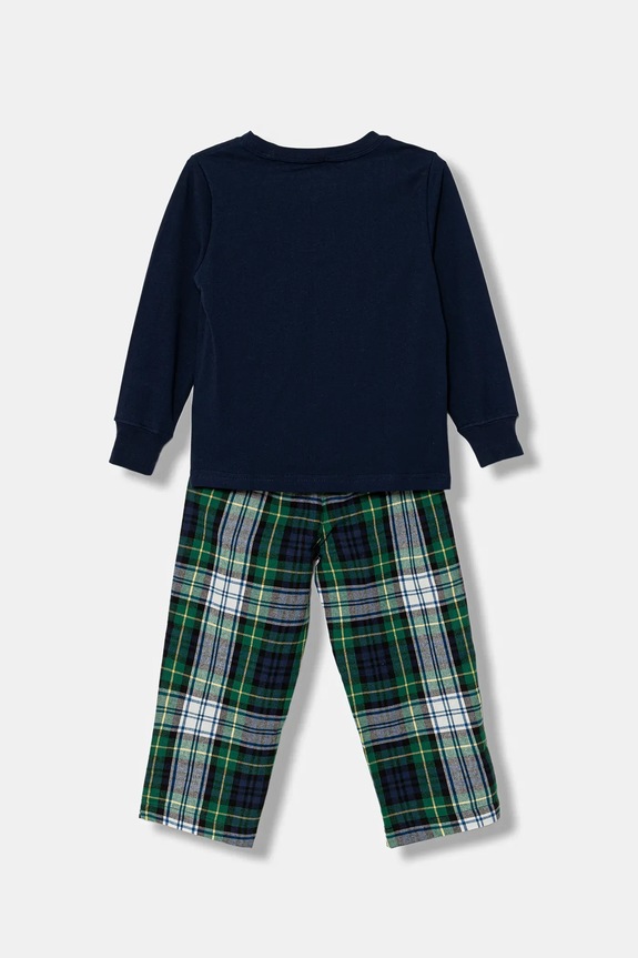 Detské bavlnené pyžamo Polo Ralph Lauren 8P0282 tmavomodrá AW25