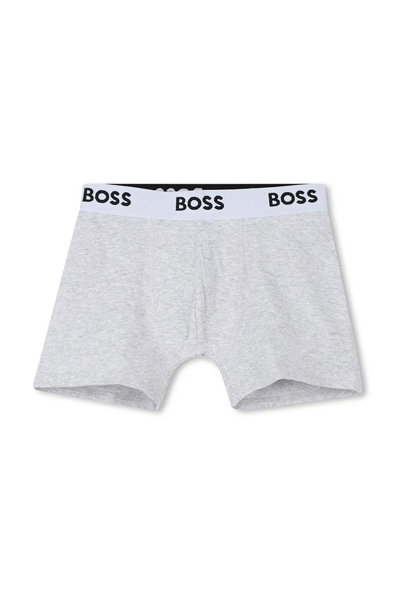 Chłopiec BOSS bokserki dziecięce 3-pack J52663.102.150 szary