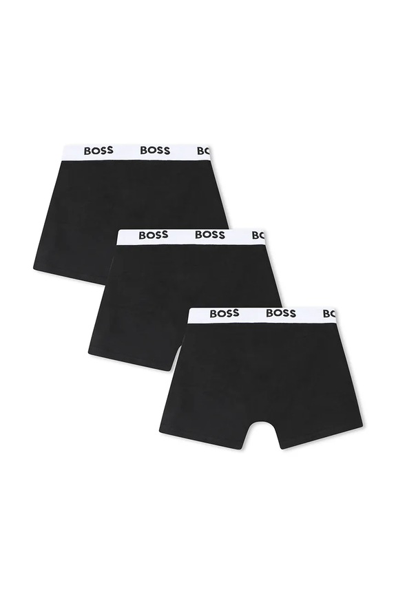 Dětské boxerky BOSS J52663.162.174 černá AW25