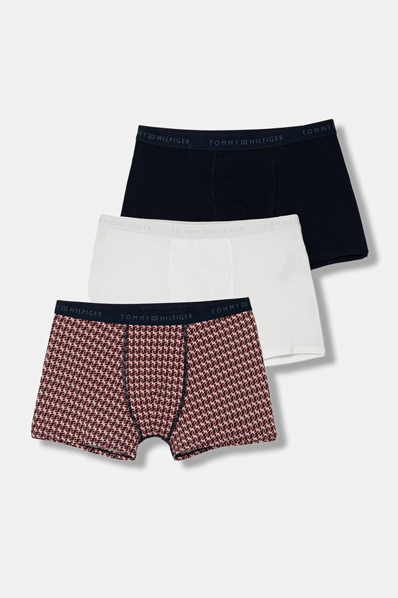 Tommy Hilfiger boxer bambini pacco da 3 piccola impronta rosso UB0UB00584.9BYA