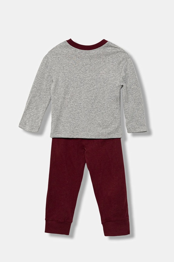 Dječja pamučna pidžama United Colors of Benetton 3VR50P08V.G.seasonal siva AW25