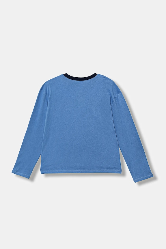 Dječja pamučna pidžama United Colors of Benetton plava 3VR50P08V.G.seasonal