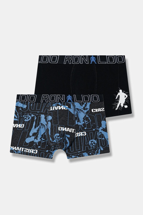 CR7 Cristiano Ronaldo gyerek boxer 2 db elasztikus boxeralsó fekete 8400.51.600