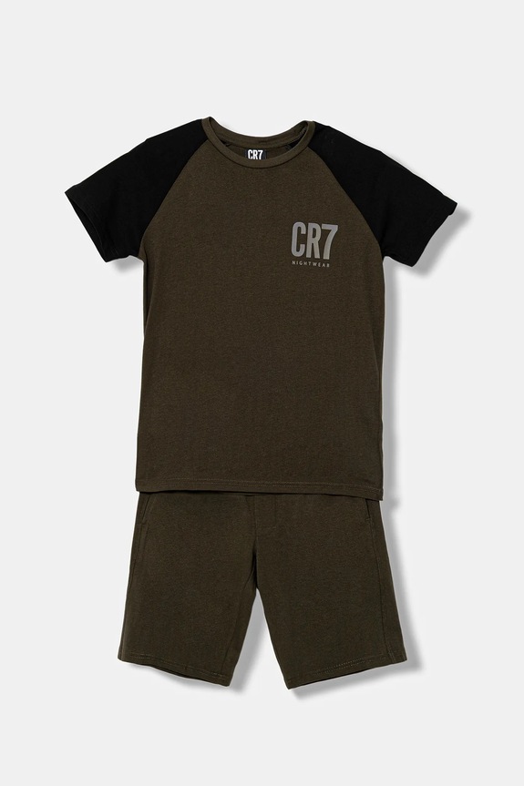 Παιδικές βαμβακερές πιτζάμες CR7 Cristiano Ronaldo σετ πράσινο 8770.41.821