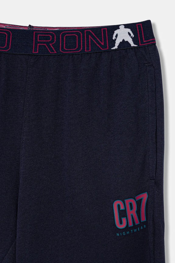 Dječja pamučna pidžama CR7 Cristiano Ronaldo 2-pack mornarsko plava 8770.42.757