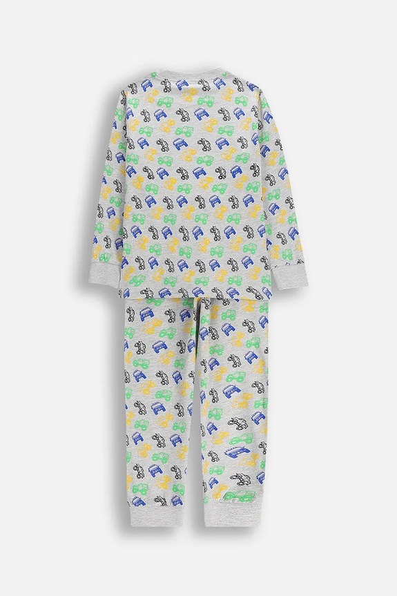 Dječji set pidžame s pamukom Coccodrillo ZC5448112PJS siva AW25