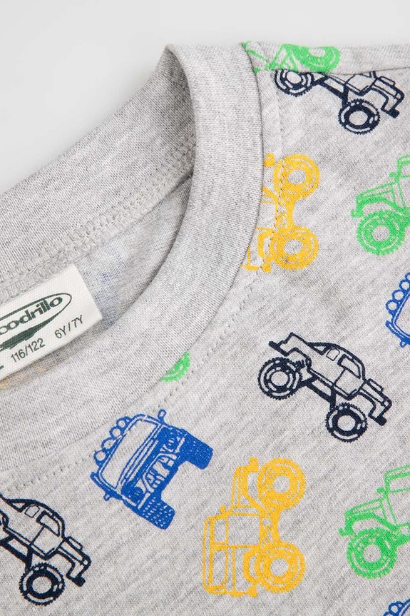 Dječaci Dječji set pidžame s pamukom Coccodrillo ZC5448112PJS siva