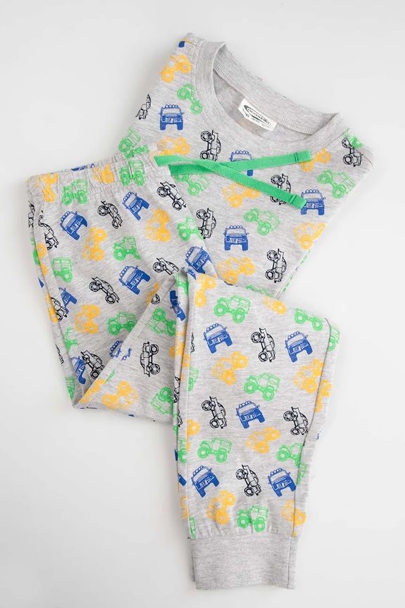 Dječji set pidžame s pamukom Coccodrillo ZC5448112PJS siva