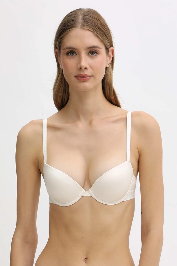Emporio Armani Underwear biustonosz tkanina beżowy EW000379.AF10891