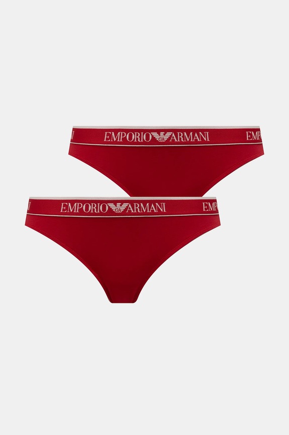 Σλιπ Emporio Armani Underwear 2-pack απλικέ κόκκινο EW000404.AF15345