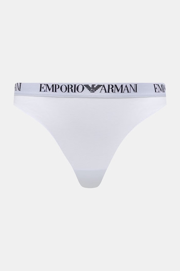 Emporio Armani Underwear stringi 2-pack EW000402.AF13033 biały SS26