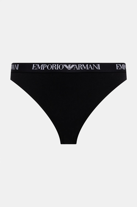 Emporio Armani Underwear stringi 2-pack EW000402.AF13033 czarny SS26