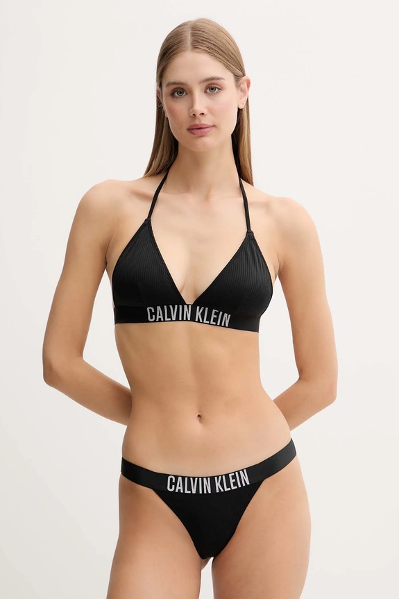 Plavková podprsenka Calvin Klein LV00Q62750 čierna AW25