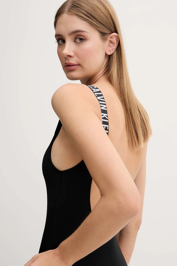 Odzież Calvin Klein jednoczęściowy strój kąpielowy LV00Q62754 czarny