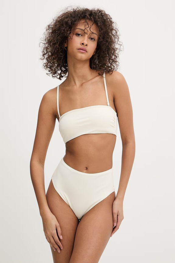 Calvin Klein biustonosz kąpielowy damski LV00Q62845 beżowy SS26