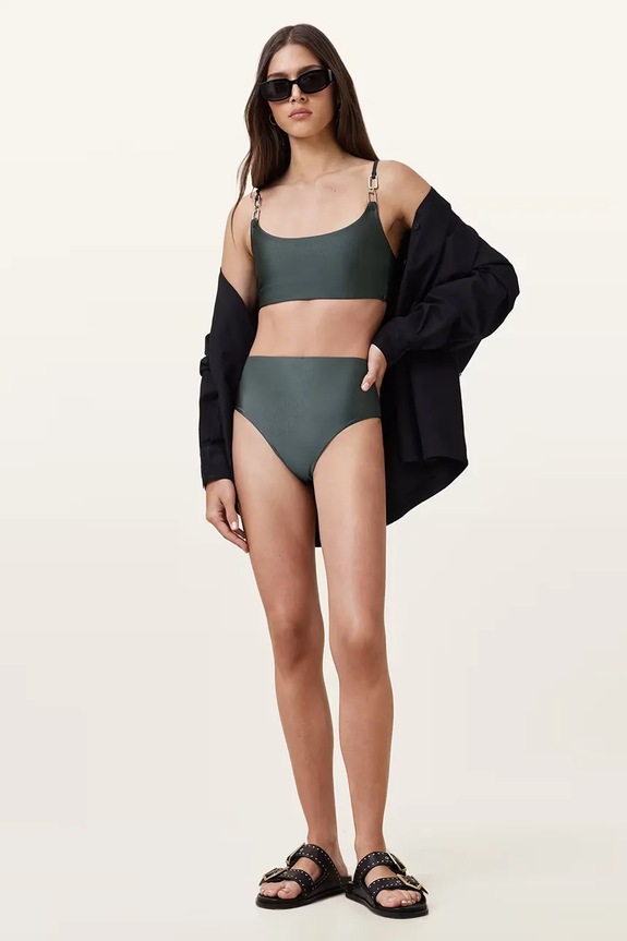 AllSaints top de baie femei TALARIA W018WC verde