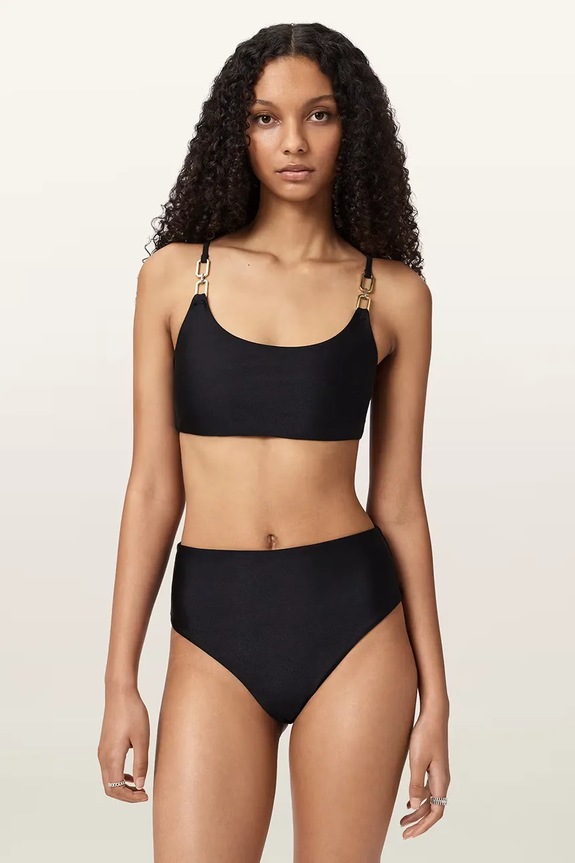 AllSaints plavkový top dámsky TALARIA W018WC čierna SS26