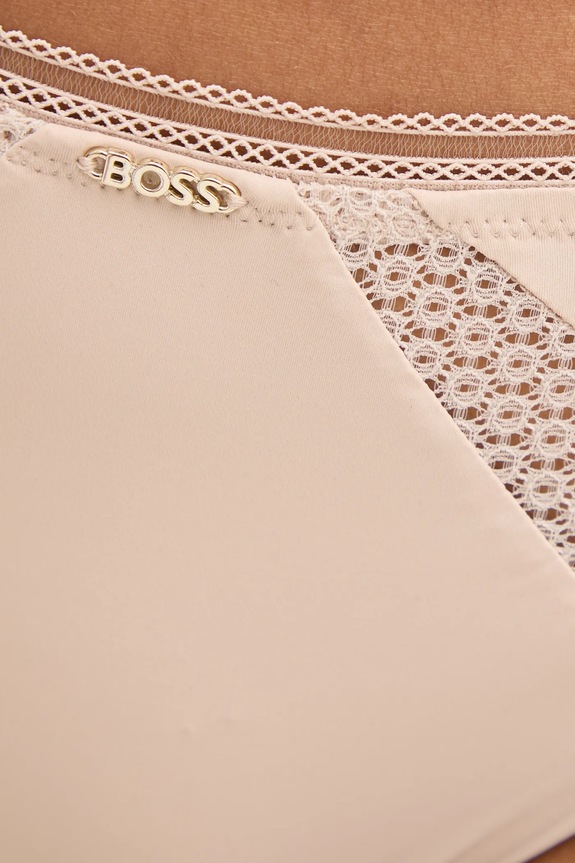 Oblečenie Tangá BOSS THONG B.PURE 50545055 béžová