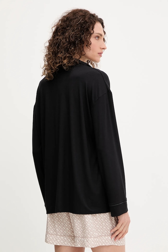 Îmbrăcăminte BOSS cămașă de pijama BOSS Sheen_Shirt 50545588 negru