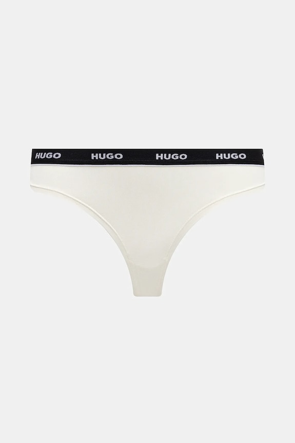 Îmbrăcăminte HUGO tanga 3-pack TRIPLET THONG STRIPE 50545680 roz