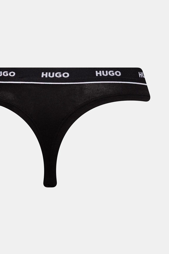 Tangá HUGO 3-pak TRIPLET THONG STRIPE 50545680 modrá