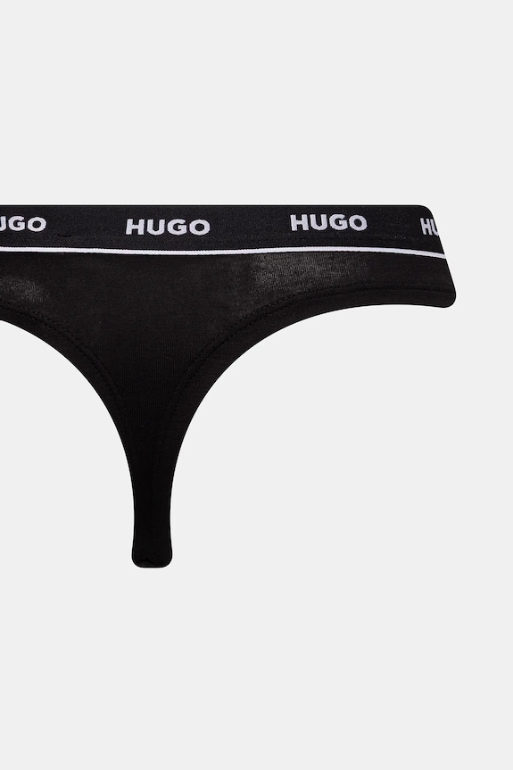 Tangá HUGO 3-pak TRIPLET THONG STRIPE 50545680 modrá
