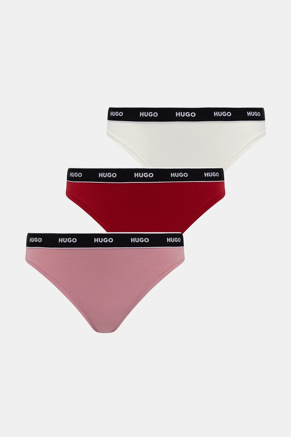 HUGO tanga 3 db sima piros 50545680