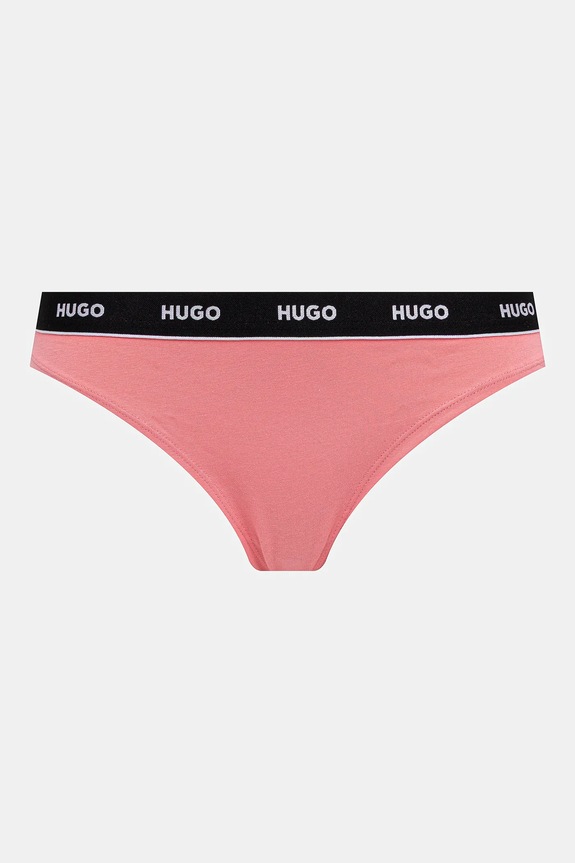 Tangá HUGO 3-pak TRIPLET THONG STRIPE čierna 50545680