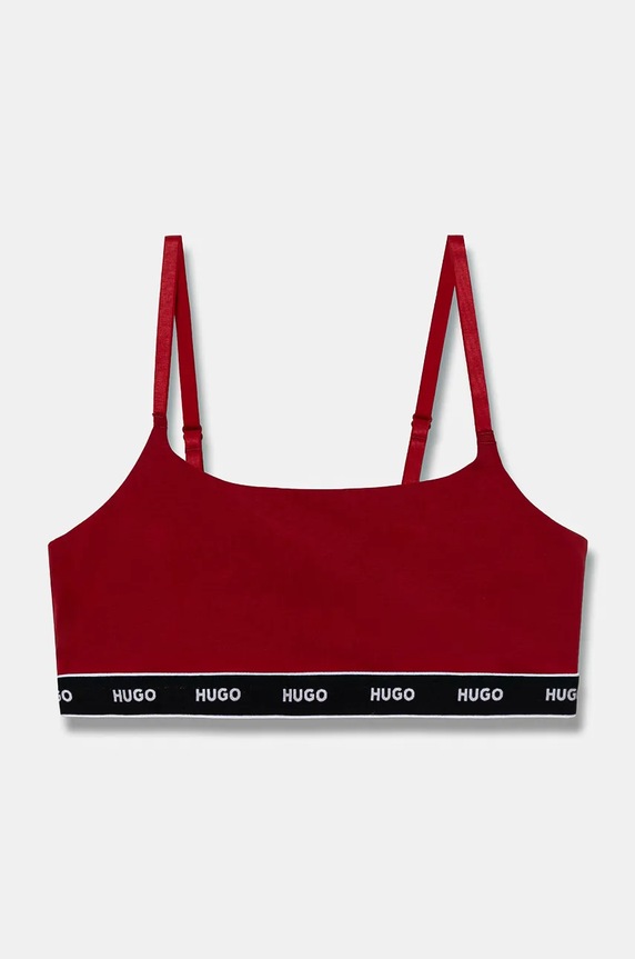 Podprsenka HUGO 2-pak TWIN BRALETTE STRIPE 50545691 červená AW25