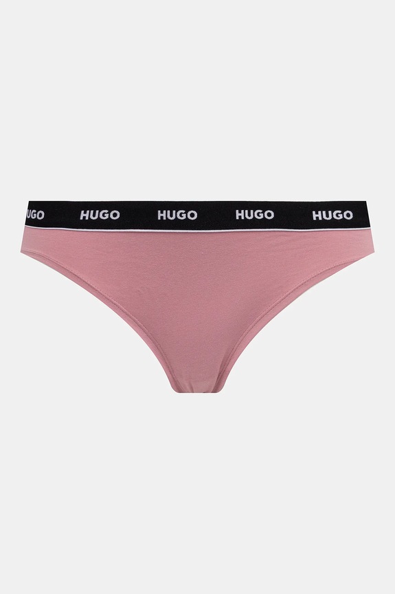HUGO chiloți 3-pack TRIPLET BRIEF STRIPE 50545694 alb AW25