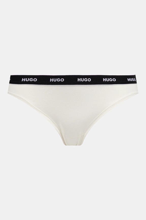 Îmbrăcăminte HUGO chiloți 3-pack TRIPLET BRIEF STRIPE 50545694 alb