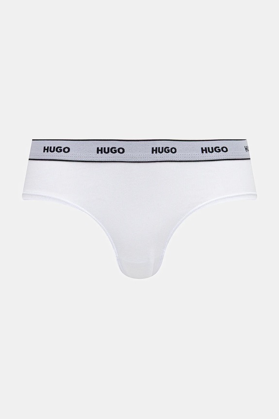 Nohavičky HUGO 3-pak TRIPLET BRIEF STRIPE 50545694 biela AW25