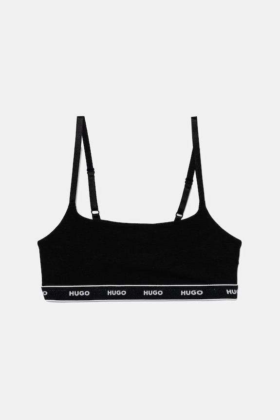 HUGO Bralette βαμβάκι με ελαστάν TWIN BRALETTE DESIGN 50545712 ροζ SS26