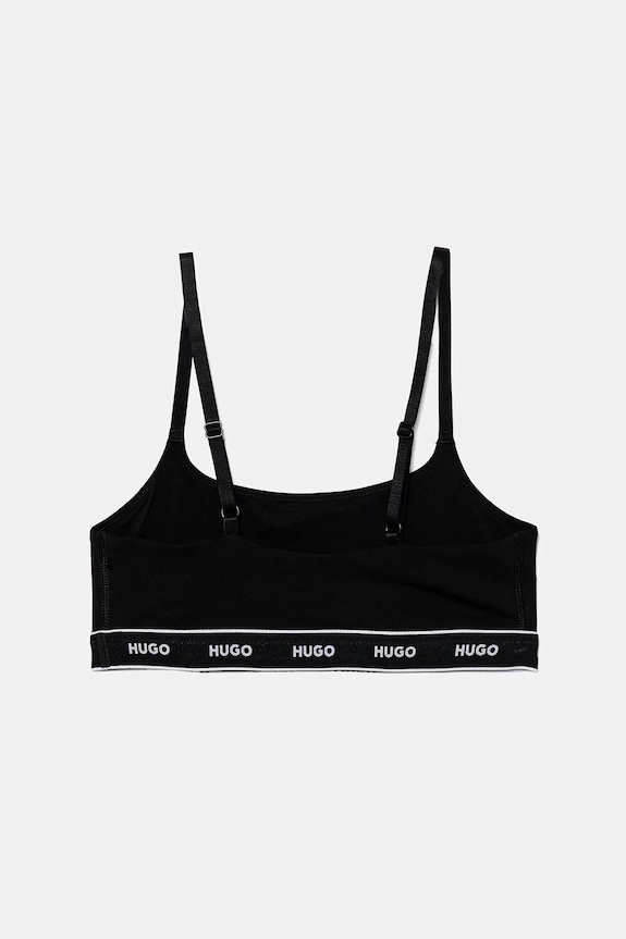 HUGO Bralette βαμβάκι με ελαστάν TWIN BRALETTE DESIGN ροζ 50545712