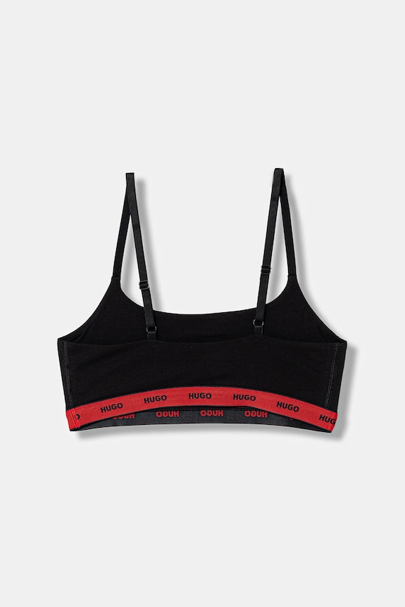 HUGO σουτιέν βαμβακερό με ελαστάν TWIN BRALETTE DESIGN 50545712 κόκκινο