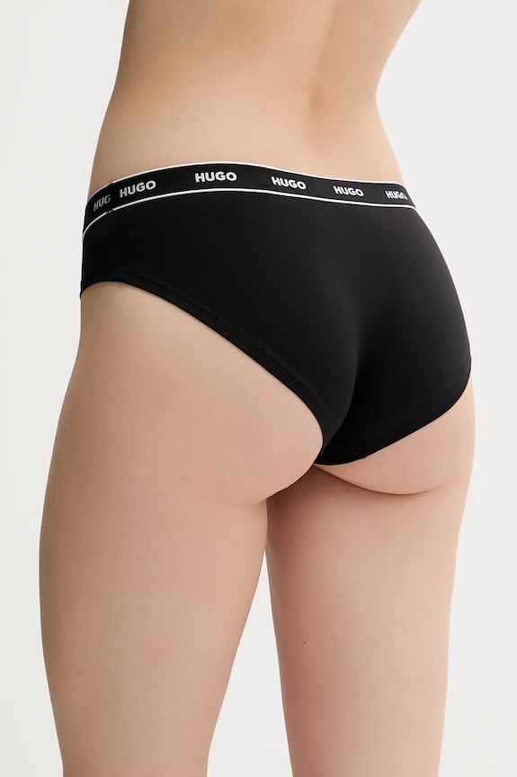Nohavičky HUGO BRIEF STRIPE PYP 50545716 čierna AW25