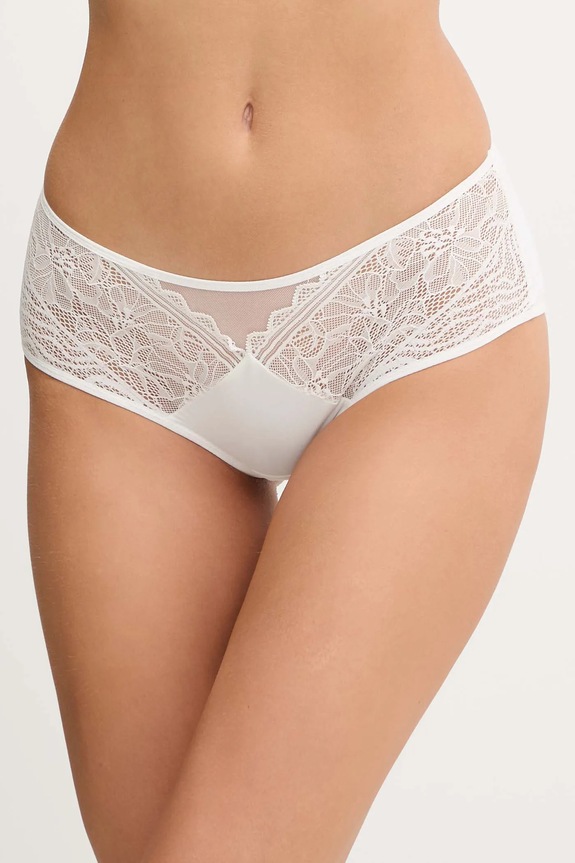 Σλιπ Chantelle Floral Touch πλεκτό ύφασμα λευκό C94240
