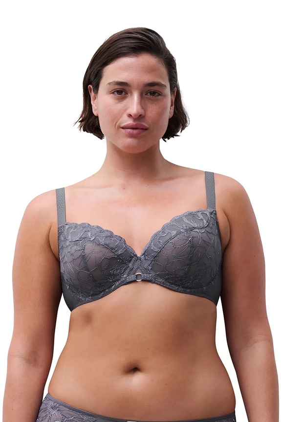 Chantelle biustonosz FLEURS dzianina szary C12M10