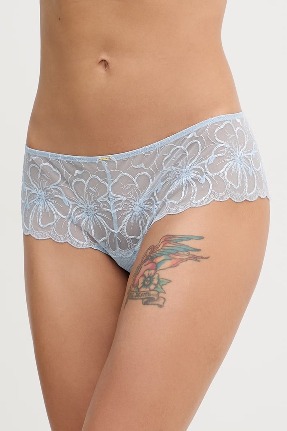 Chantelle brazyliany damskie koronkowe FLEURS niebieski C12M40