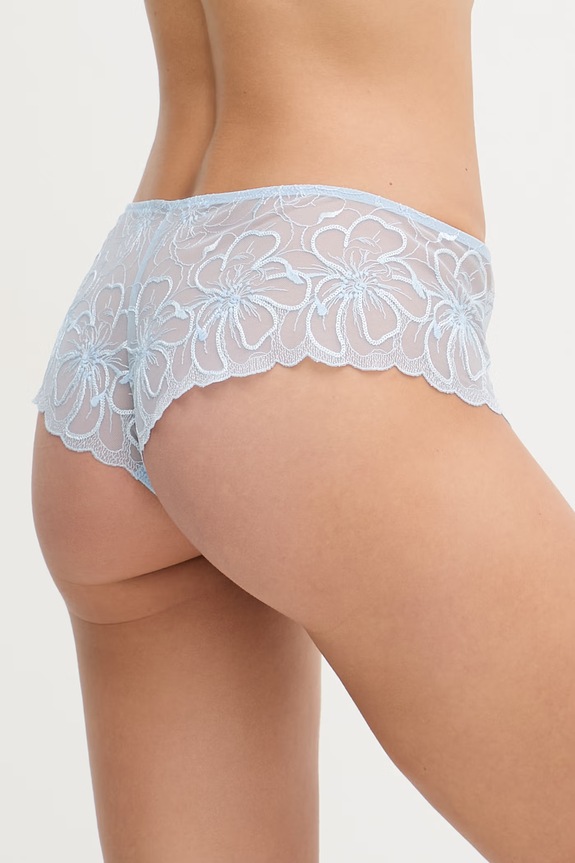 Odzież Chantelle brazyliany damskie koronkowe FLEURS C12M40 niebieski